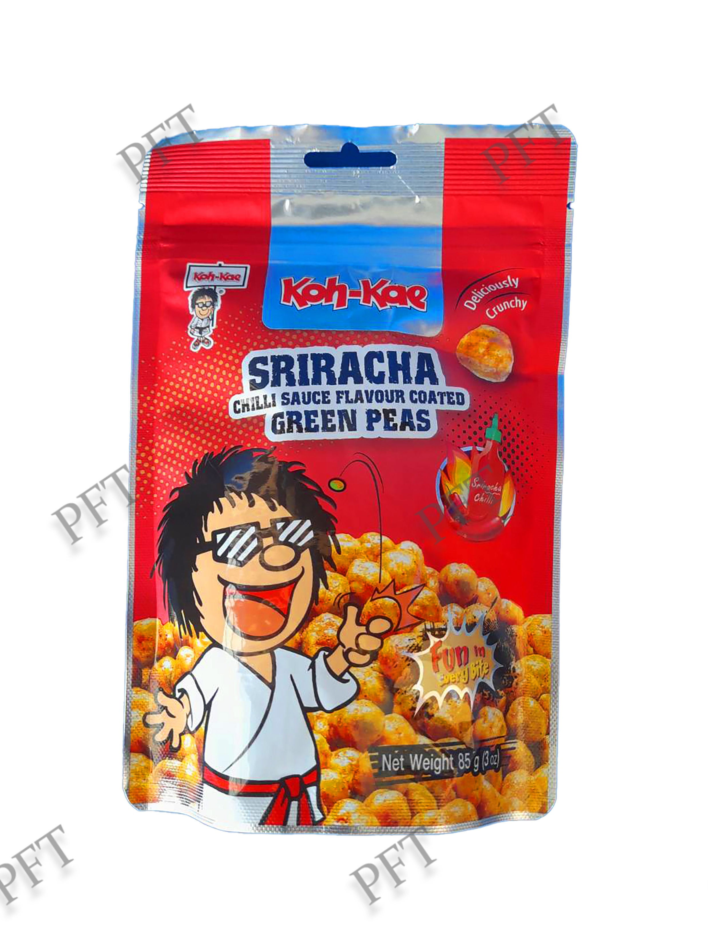 ถั่วลันเตาอบกรอบรสศรีราชา