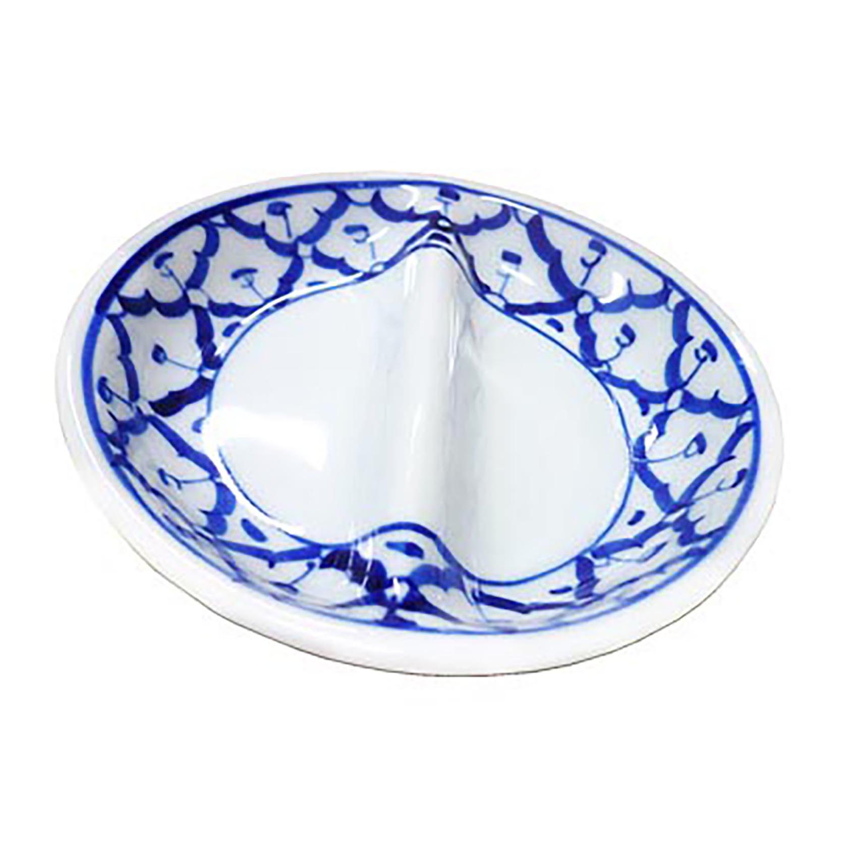 จานกลมแยก 2 ส่วนเซรามิค (P106)