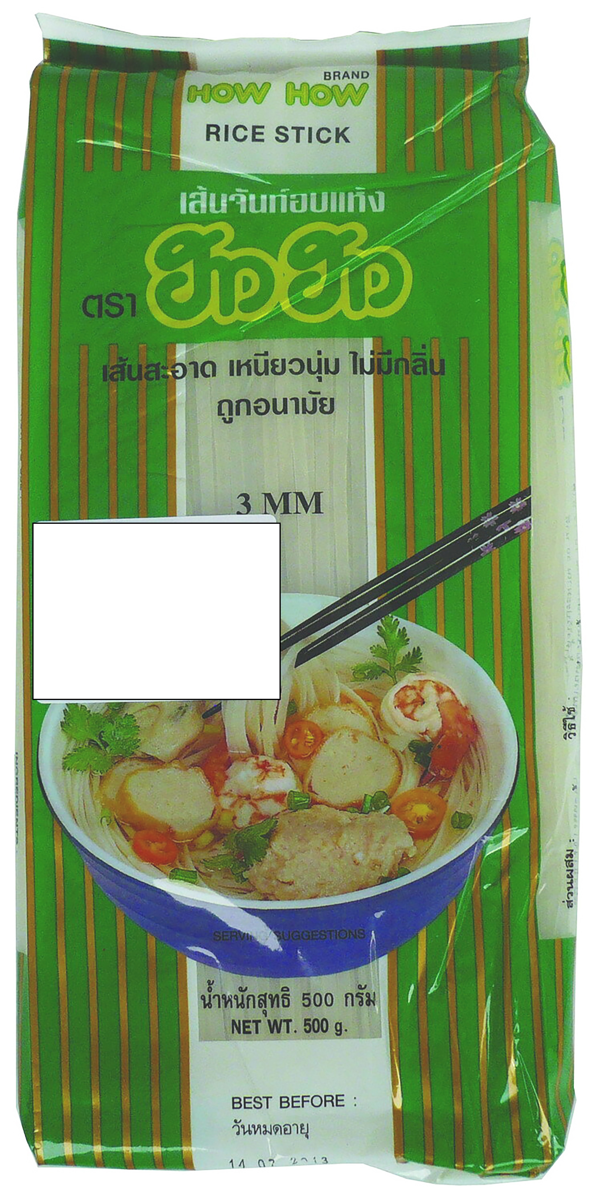 ก๋วยเตี๋ยวตากแห้ง SIZE M (3 MM)
