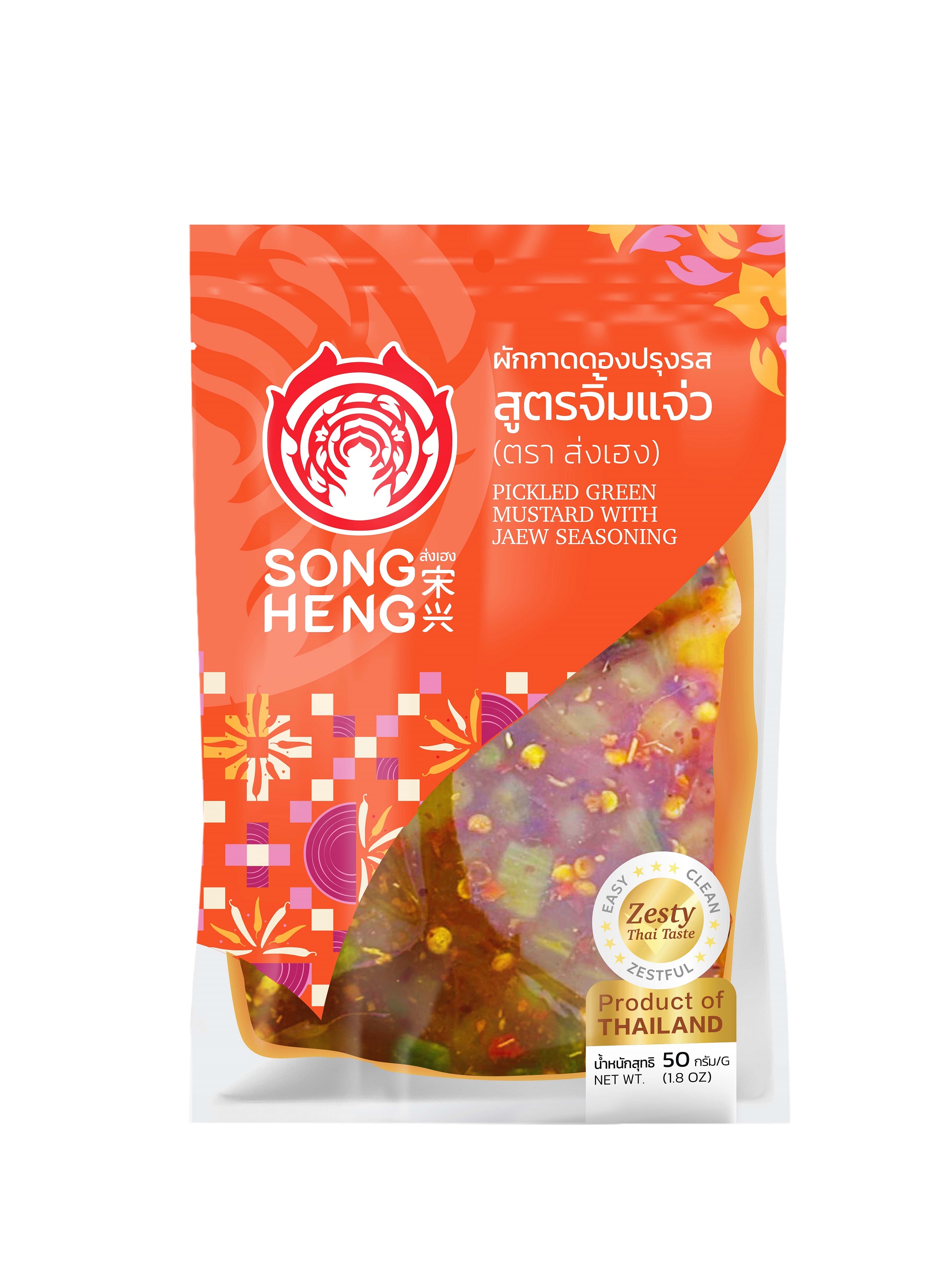 ไทยไทย ผักกาดดองปรุงรสสูตรจิ้มแจ่ว