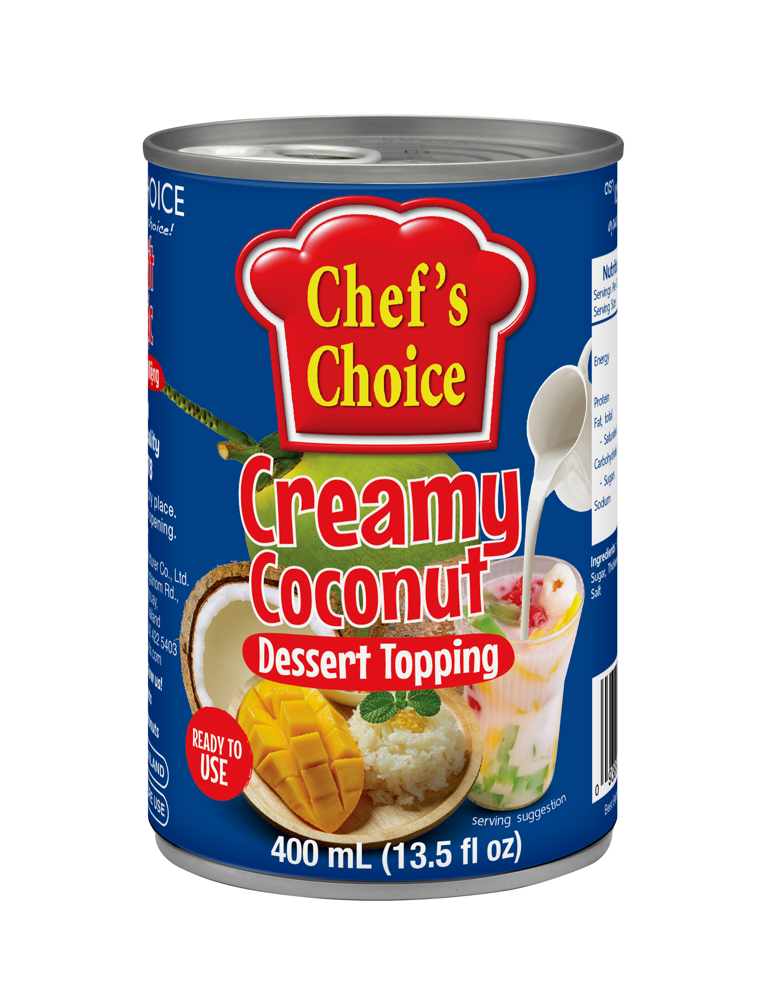 CREAMY COCONUT DESSERT TOPPING